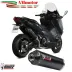 Scarico Completo Yamaha T-Max 530 Terminale Oval Black Coppa Carbonio Moto Scooter