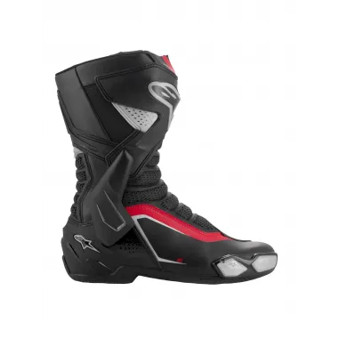 Alpinestars SMX-6 V3 R Black Silver Red Stivale Moto Strada Pista