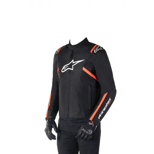 Giacca Da Moto Alpinestars T-SPS V2 Whaterproof Protezioni Cordura Black White ReD Fluo