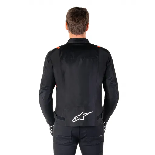 Giacca Da Moto Alpinestars T-SPS V2 Whaterproof Protezioni Cordura Black White ReD Fluo