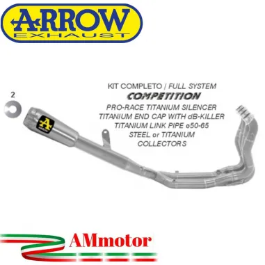 Arrow Bmw M 1000 R Kit Completo Competion Evo Terminale Pro-Race Collettori Full Titanio