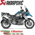 Akrapovic Bmw R 1200 Gs 13 2016 Terminale Di Scarico Slip-On Line Titanio Black Moto Omologato