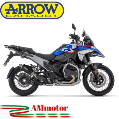 Arrow Bmw R 1300 GS Terminale Di Scarico Moto Marmitta Indy Race Evo Alluminio Dark Fondello Inox