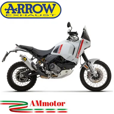 Arrow Ducati Desert X Terminale Di Scarico Moto Marmitta Indy Race Inox Omologato