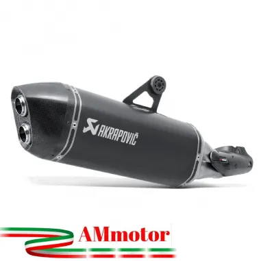 Akrapovic Bmw R 1200 Gs 13 2016 Terminale Di Scarico Slip-On Line Titanio Black Moto Omologato