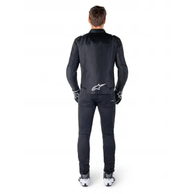 Giacca Da Moto Alpinestars T-SPS V2  Black / White Protezioni Cordura