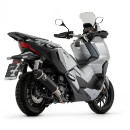 Terminale Di Scarico Arrow Honda ADV 350 Urban Alluminio Dark Scooter Fondello Inox Nero 2