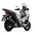 Terminale Di Scarico Arrow Honda ADV 350 Urban Alluminio Dark Scooter Fondello Inox Nero