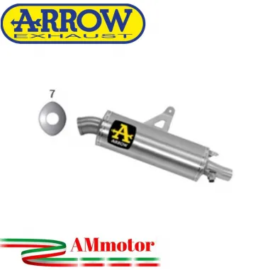 Arrow Honda Crf 1100L Africa Twin 2024 Terminale Di Scarico Moto Maxi Race-Tech Titanio Fondello Inox