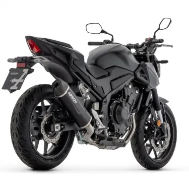 Arrow Honda Hornet 500 CB Terminale Di Scarico Moto Marmitta Indy Race Evo Alluminio Dark