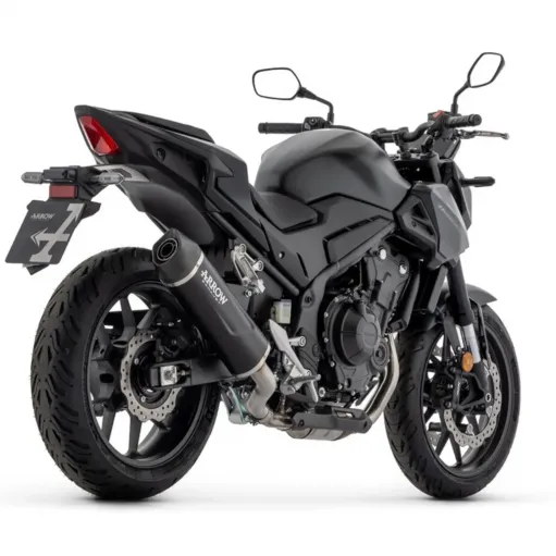 Arrow Honda Hornet 500 CB Terminale Di Scarico Moto Marmitta Indy Race Evo Alluminio Dark