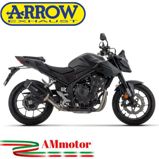 Arrow Honda Hornet 500 CB Terminale Di Scarico Moto Marmitta Indy Race Evo Alluminio Dark