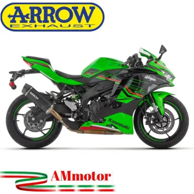 Arrow Kawasaki ZX-4R Terminale Di Scarico Moto Marmitta Indy Race Evo Alluminio Dark