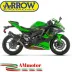 Arrow Kawasaki ZX-4R Terminale Di Scarico Moto Marmitta Indy Race Evo Alluminio Dark