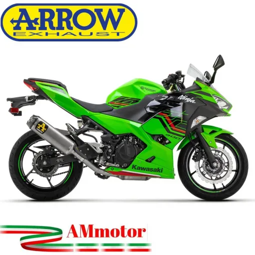 Arrow Kawasaki Ninja 400 2023 Terminale Di Scarico Moto Marmitta Indy Race Titanio