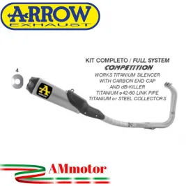 Arrow Kawasaki Ninja 400 2023 Scarico Completo Moto Competion Full Titanio Terminale Works