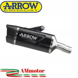 Arrow Kawasaki Ninja 500 Terminale Di Scarico Moto Marmitta Indy Race Evo Alluminio Dark