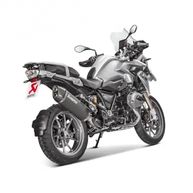 Akrapovic Bmw R 1200 Gs 17 2018 Terminale Di Scarico Slip-On Line Titanio Black Moto Omologato Euro 4
