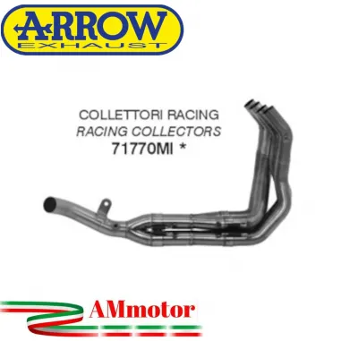 Kawasaki Versys 1000 21 - 2024 Arrow Moto Collettori Di Scarico Racing In Acciaio