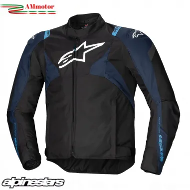 Giacca Alpinestars T-JAWS V4  Whaterproof Black Dark Blue Protezioni Cordura  Da Moto