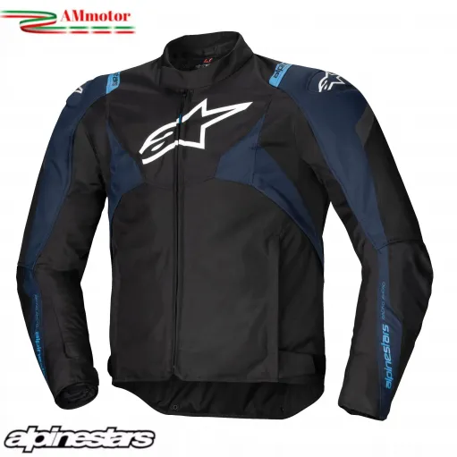 Giacca Alpinestars T-JAWS V4  Whaterproof Black Dark Blue Protezioni Cordura  Da Moto