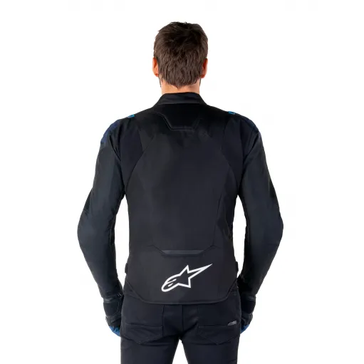 Giacca Alpinestars T-JAWS V4  Whaterproof Black Dark Blue Protezioni Cordura  Da Moto