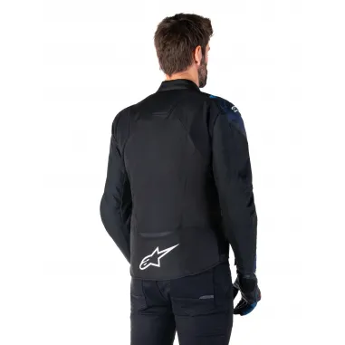 Giacca Alpinestars T-JAWS V4  Whaterproof Black Dark Blue Protezioni Cordura  Da Moto