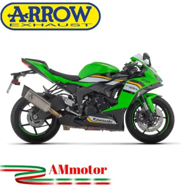 Arrow Kawasaki ZX-6R 636 2024 Terminale Di Scarico Moto Marmitta Pista Titanio