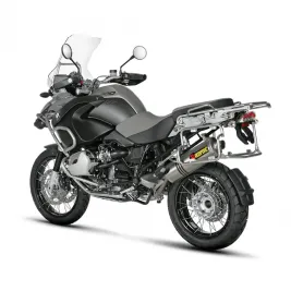 Akrapovic Bmw R 1200 Gs Adventure 04 2009 Terminale Di Scarico Slip-On Line Titanio Moto Omologato 2