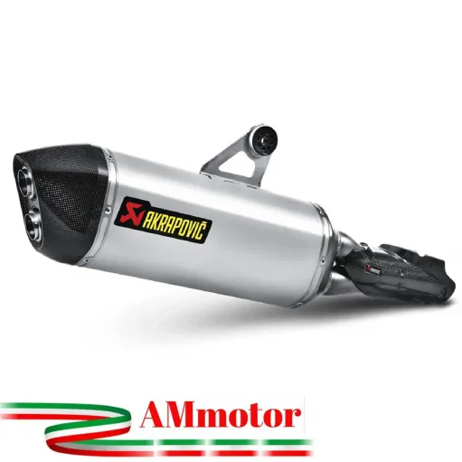 Akrapovic Bmw R 1200 Gs Adventure 14 2016 Terminale Di Scarico Slip-On Line Titanio Moto Omologato