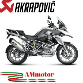 Akrapovic Bmw R 1200 Gs Adventure 14 2016 Terminale Di Scarico Slip-On Line Titanio Moto Omologato