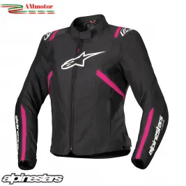 Giacca Moto Donna Alpinestars STELLA T-SPS V2 Waterproof Black White Diva Pink Jacket Lady