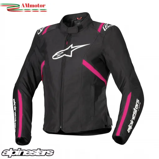Giacca Moto Donna Alpinestars STELLA T-SPS V2 Waterproof Black White Diva Pink Jacket Lady