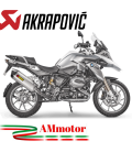 Akrapovic Bmw R 1200 Gs Adventure 17 2018 Terminale Di Scarico Slip-On Line Titanio Moto Omologato Euro 4