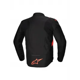 Giacca Alpinestars T-JAWS V4  Whaterproof Black Red Fluo Protezioni Cordura  Da Moto 2
