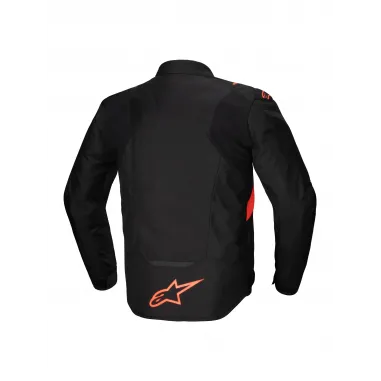 Giacca Alpinestars T-JAWS V4  Whaterproof Black Red Fluo Protezioni Cordura  Da Moto