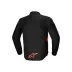 Giacca Alpinestars T-JAWS V4  Whaterproof Black Red Fluo Protezioni Cordura  Da Moto