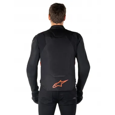 Giacca Alpinestars T-JAWS V4  Whaterproof Black Red Fluo Protezioni Cordura  Da Moto
