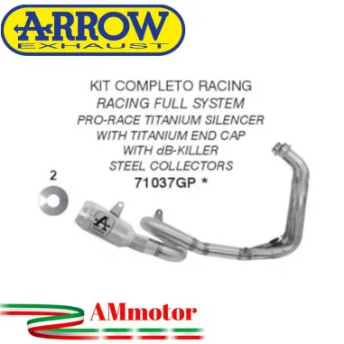Scarico Completo Arrow Yamaha MT-07 21 - 2024 Moto Terminale Pro-Race Titanio Racing