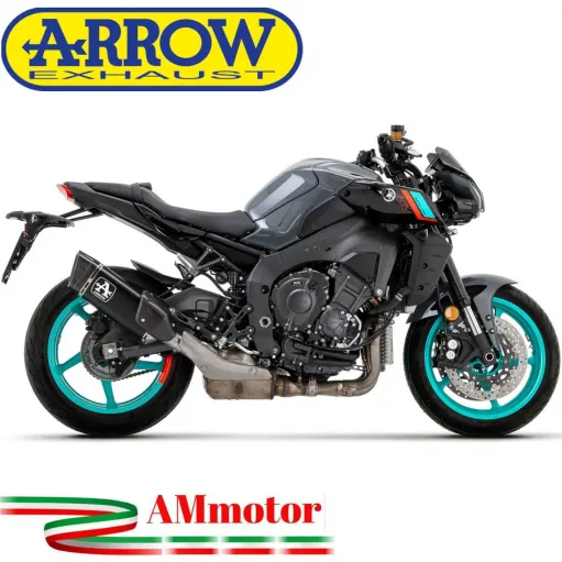 Arrow Yamaha MT-10 22 - 2024 Terminale Di Scarico Moto Marmitta Pista Titanio Dark Racing