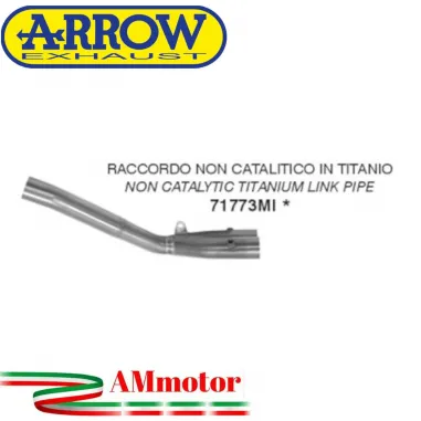 Arrow Yamaha MT-10 22 - 2024 Moto Tubo Elimina Catalizzatore Collettore Non Catalitico Titanio