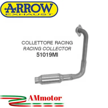 Yamaha MT 125 21 - 2024 Arrow Moto Collettore Di Scarico Racing In Acciaio