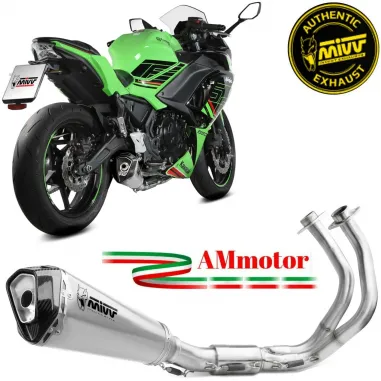 Scarico Mivv Kawasaki Ninja 650 24 - 2025 Moto Terminale Delta Race Inox Completo Di Collettori