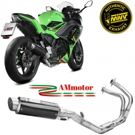Scarico Mivv Kawasaki Ninja 650 24 - 2025 Moto Terminale GP Pro Carbonio Completo Di Collettori