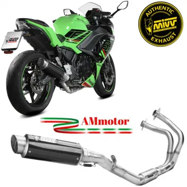 Scarico Mivv Kawasaki Ninja 650 24 - 2025 Moto Terminale GP Pro Carbonio Completo Di Collettori