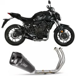 Scarico Completo Mivv Yamaha Mt-07 21 - 2023 Terminale Delta Race Black Moto