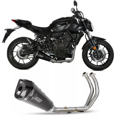 Scarico Completo Mivv Yamaha Mt-07 21 - 2023 Terminale Delta Race Black Moto