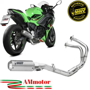 Scarico Mivv Kawasaki Ninja 650 24 - 2025 Moto Terminale Mk3 Inox Completo Di Collettori