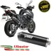 Mivv Benelli Trk 702 / X Terminale Di Scarico Per Moto Marmitta Oval Inox Nero Carbon Cap