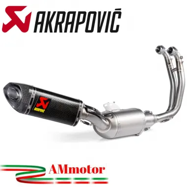 Akrapovic Aprilia RS 660 Impianto Di Scarico Completo Racing Line Terminale Carbonio Moto Omologato